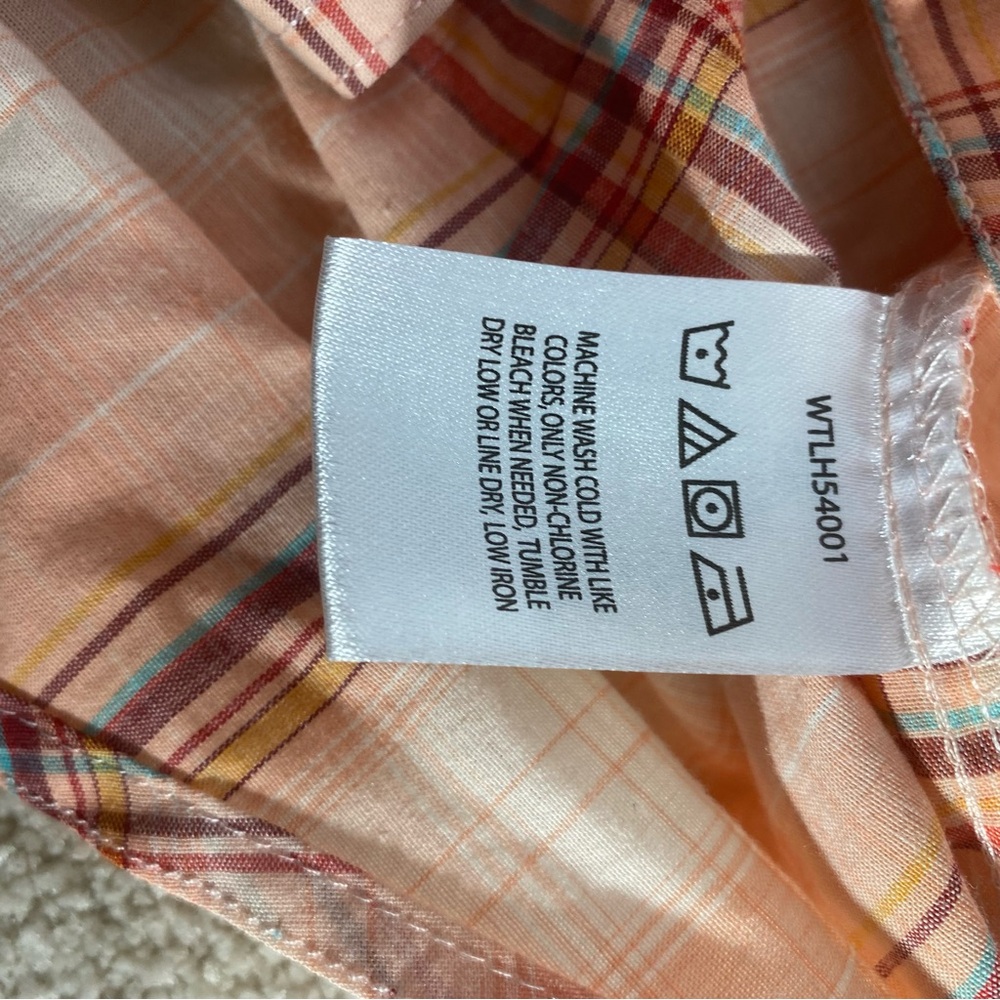 Women's Wrangler Retro Embroidered Western Snap Plaid Shirt XXL - Picture 6 of 8